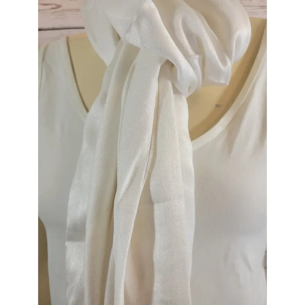 NWT Day Wrap Soft Silky Pashmina Shawl Wrap‎ Ivory w/fringe #1380;